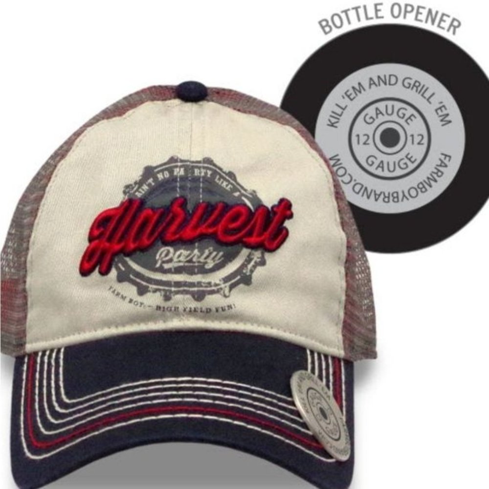 Farm Boy Ain't No Party Like A Harvest Party Mesh Cap